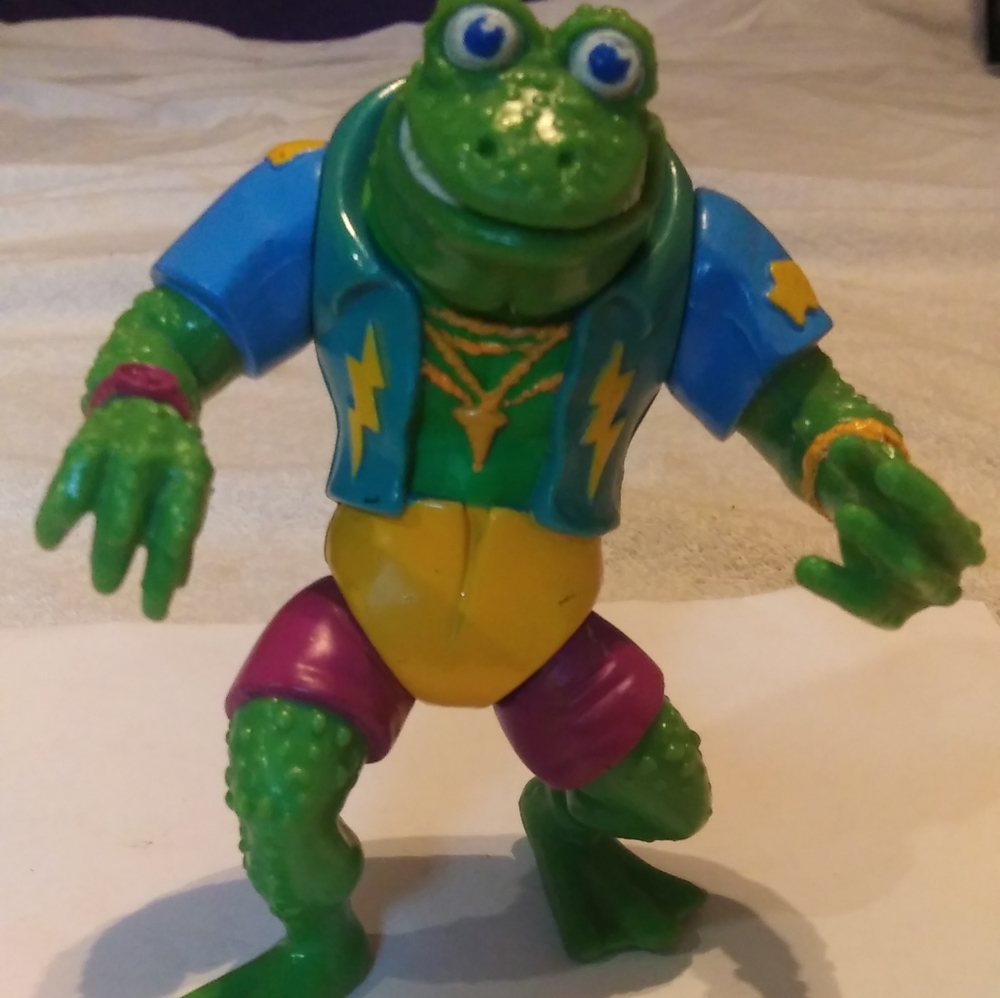 Antique Vintage 1989 Genghis Frog TMNT Teenage Mutant Ninja Turtles Playmates